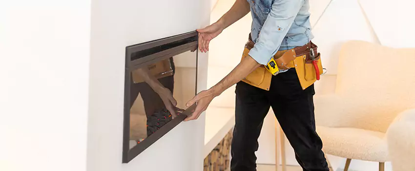 Metal Fireplace Installation in Rye, New York