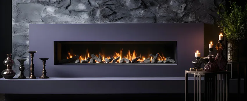 Ember Bed for Ventless Gas Fireplace in Rye, NY